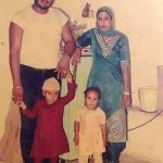 गुरमीत राम रहीम अपनी पत्नी हरजीत एवं अपने बच्चों के साथ