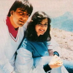 संजय दत्त रिचा शर्मा के साथ