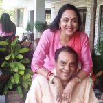 हेमा मालिनी अपने पति धर्मेंद्र के साथ
