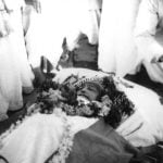  महात्मा गांधी की पत्नी कस्तूरबा गांधी का पार्थिव शरीर 