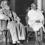 महात्मा गांधी रवींद्रनाथ टैगोर के साथ 