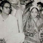 गुरु दत्त अपनी पत्नी गीता रॉय के साथ विवाह के दौरान 