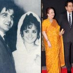दिलीप कुमार अपनी पत्नी सायरा बानो के साथ