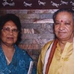 हरिप्रसाद चौरसिया अपनी पत्नी अनुराधा राय के साथ 