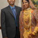 जुनैद मियांदाद अपनी पत्नी माहरुख इब्राहिम के साथ 