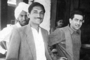 धर्मपाल गुलाटी 1950 के दशक में राज कपूर के साथ 
