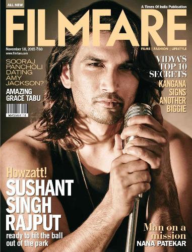 Sushant Singh Rajput on the cover of Filmfare Magazine