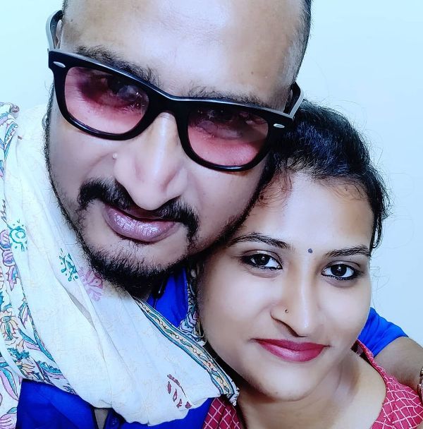 Awadhesh Mishra with his daughter Sakshi Mishra