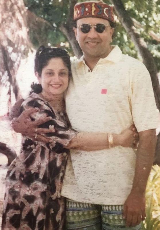 Anu Malik with his wife Anju Malik