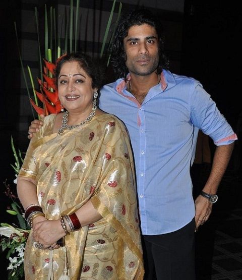 Kirron Kher with her son Sikandar Kher