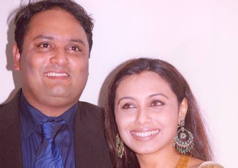Rani Mukerji with her brother Raja Mukherji