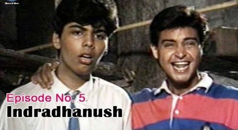 Karan Johar's debut Hindi tv serial "Indradhanush" (1989)