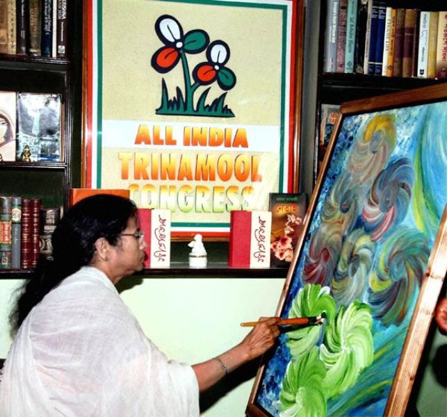 Mamata Banerjee Painting