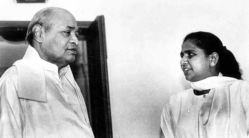 Mayawati with Kanshi Ram
