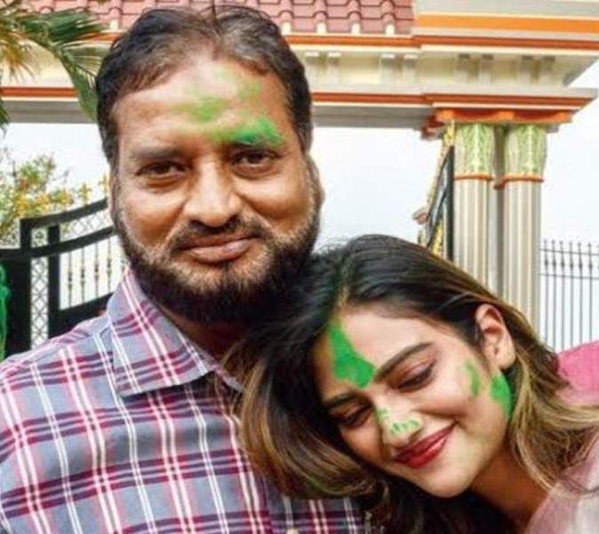 Nusrat Jahan with her father