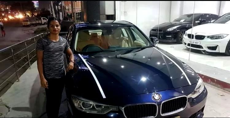 Dutee Chand with her BMW Series 5