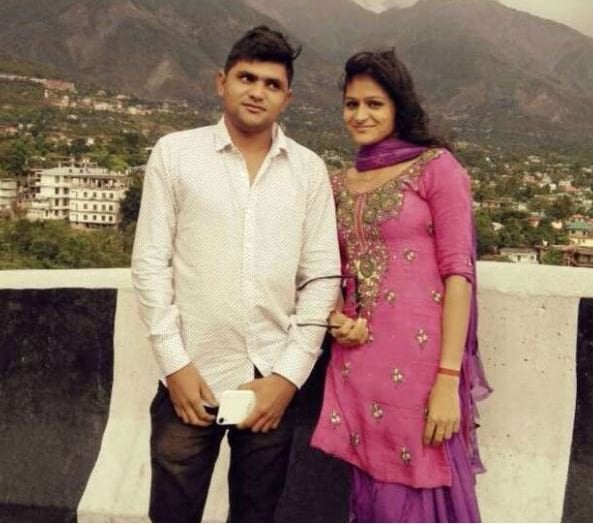 Priyanka Goswami with her younger brother