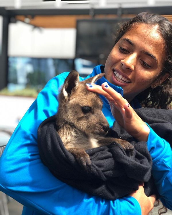 Ankita with her pet animal