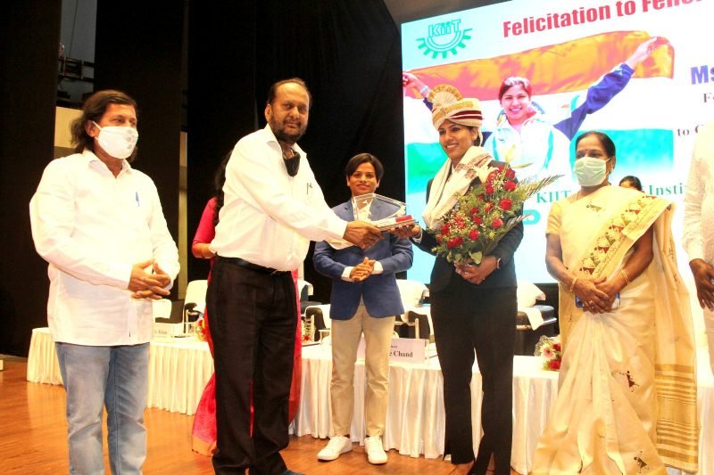 Bhavani Devi honoured by KIIT for her selection in Tokyo Olympics