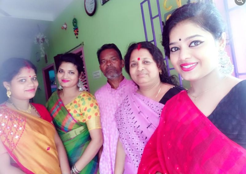 Pranati Nayak with her family