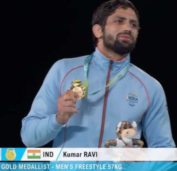 Ravi Kumar Dahiya wins Gold Medal in wrestling