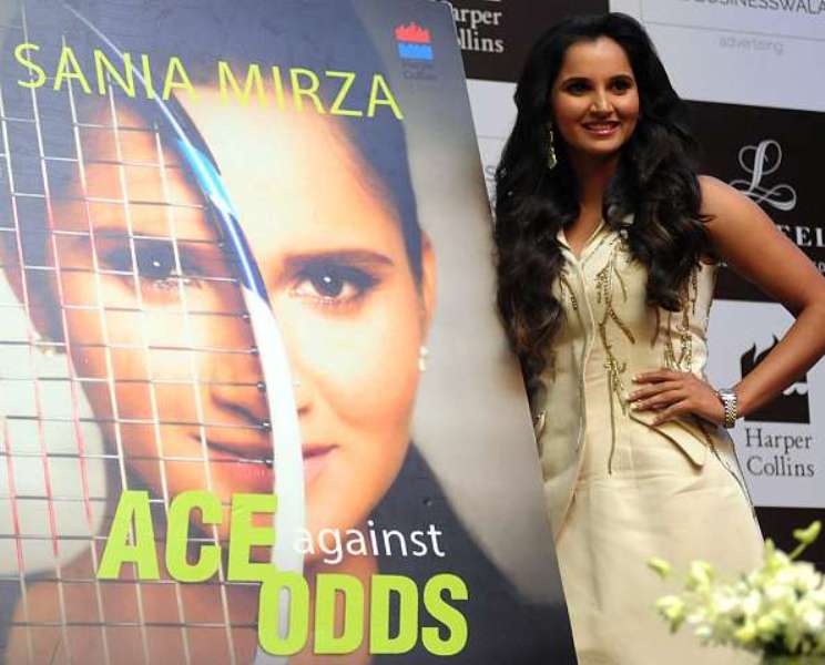 Sania Mirza at the launch of her Autobiography Ace Against Odds