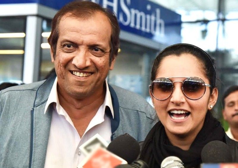 Sania Mirza with her father