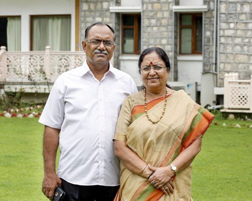 Baby Rani Maurya with her husband Pradeep Kumar Maurya
