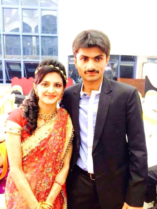 Suhas with his wife Ritu