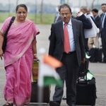 Ajit Doval with his wife