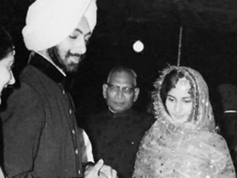 Captain Amarinder Singh's marriage photo