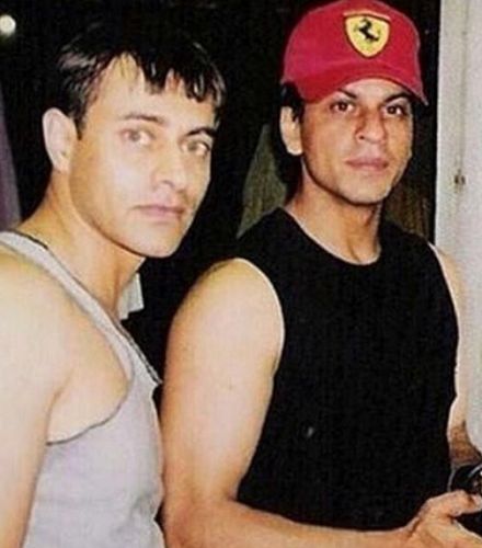 Gauri Khan brother Vikrant Chibber with Shah Rukh Khan