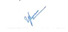 Hemant Soren's signature