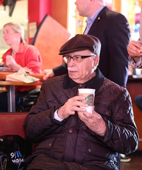 L. K. Advani at Starbucks NY
