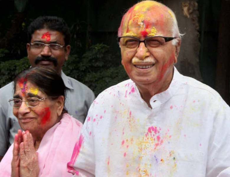 L. K. Advani with his wife