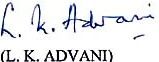 L. K. Advani's signature