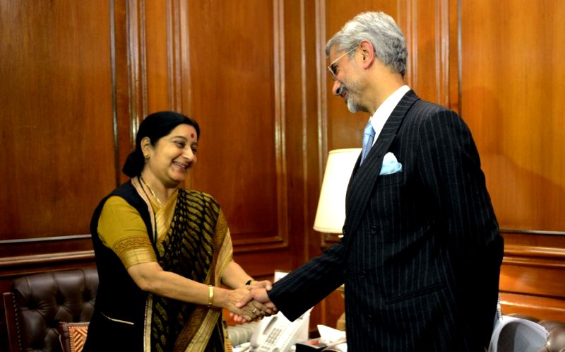 Subrahmanyam Jaishankar with Sushma Swaraj