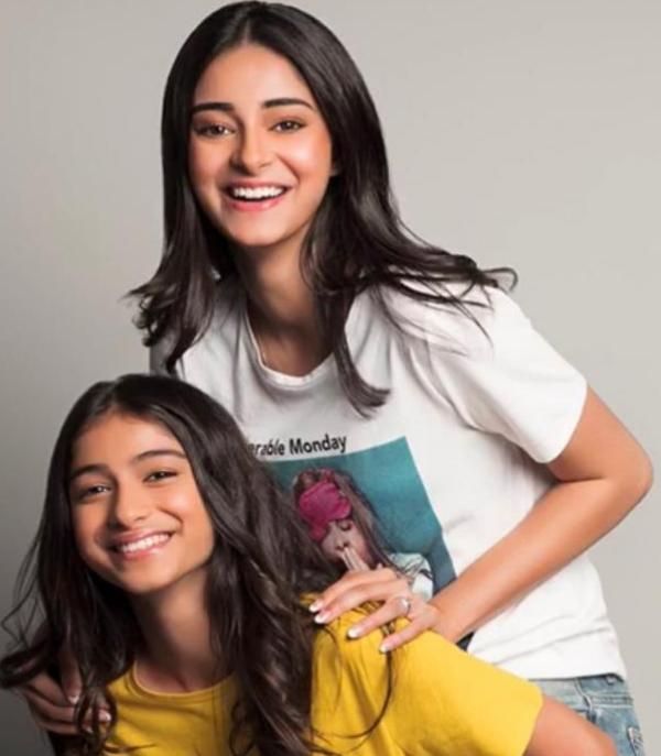 Ananya Pandey with her younger sister
