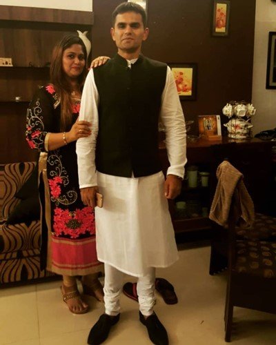 Sameer Wankhede with his sister