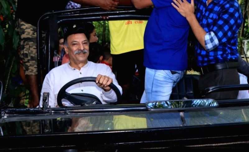Suresh Oberoi in his car