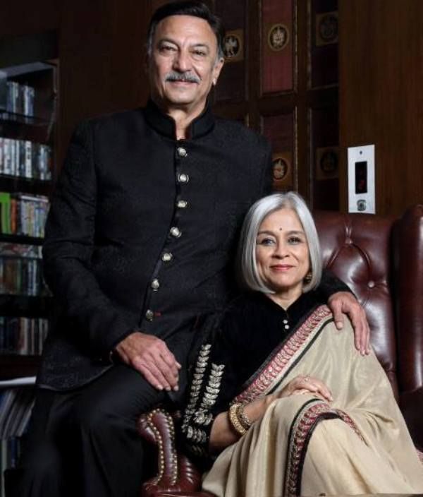Suresh Oberoi with his wife
