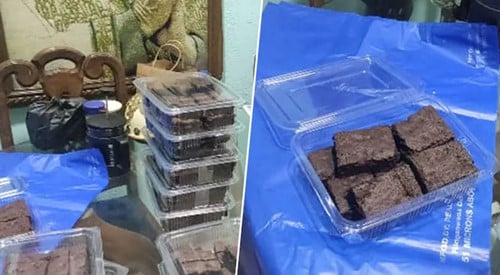 The lot of brownies recovered from Charaniya's house