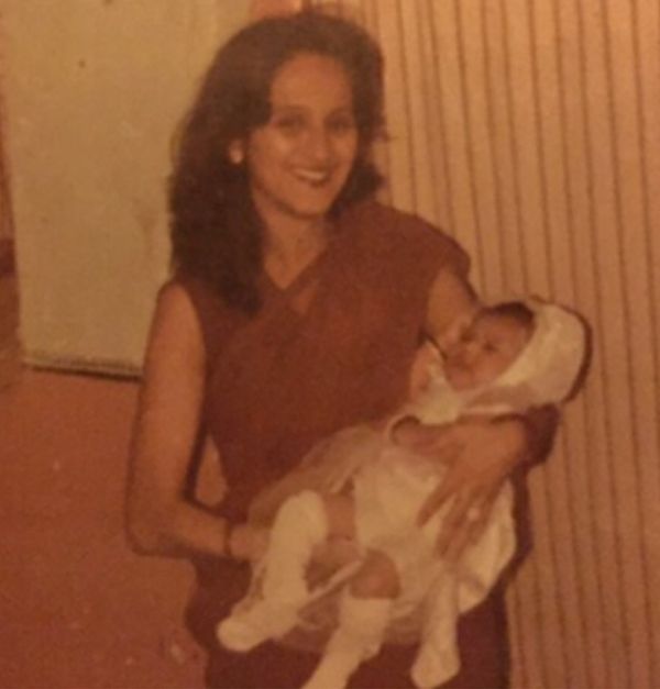 Jinnifer Winget's childhood photo with her mother