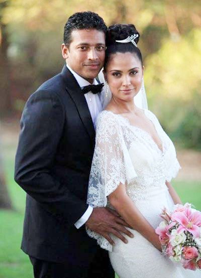 Lara Dutta with Mahesh Bhupathi marriage photo