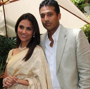 Lara Dutta with her husband