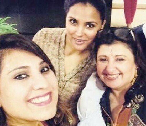 Lara Dutta with her sisters