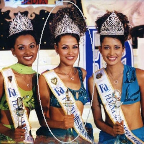 Neha Dhupia won the ‘Femina Miss India 2002’ title