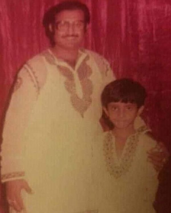 Sourav Ganguly with his father
