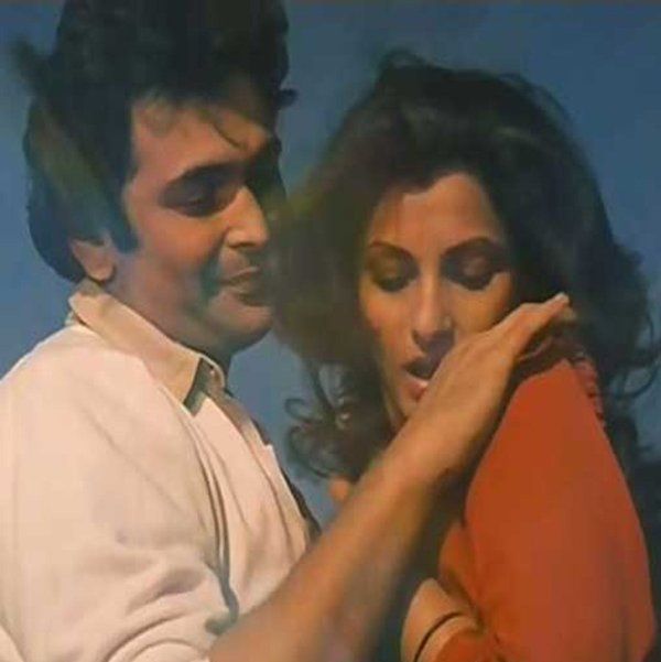 Dimple Kapadia with Rishi Kapoor