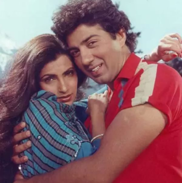 Dimple Kapadia with Sunny Deol